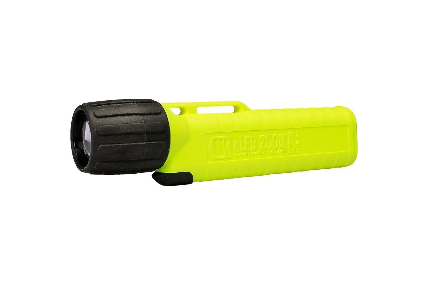 Underwater Kinetics 4AA eLED Zoom Flashlight (Safety Yellow)