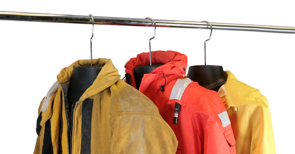 air drying welding jacket hanger